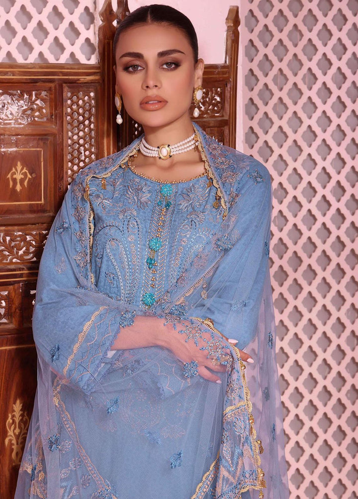 Roohi By Aahang Embroidered Lawn Suits Unstitched 3 Piece ANG23R Samar - Summer Collection