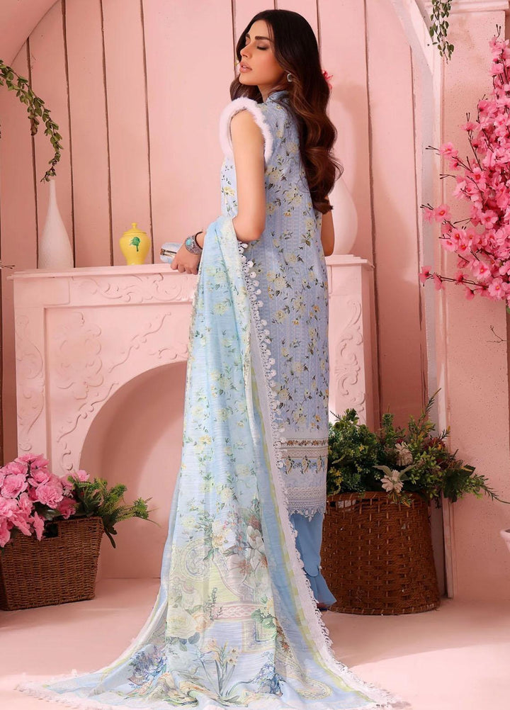 Roohi By Aahang Embroidered Lawn Suits Unstitched 3 Piece ANG23R Raim - Summer Collection