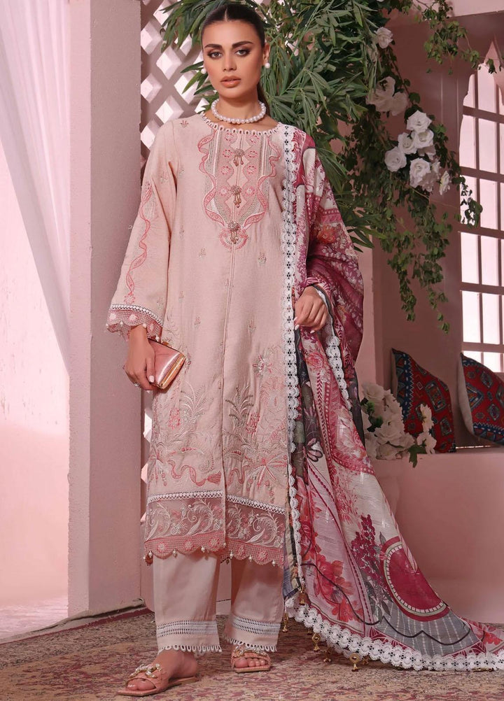 Roohi By Aahang Embroidered Lawn Suits Unstitched 3 Piece ANG23R Noor - Summer Collection