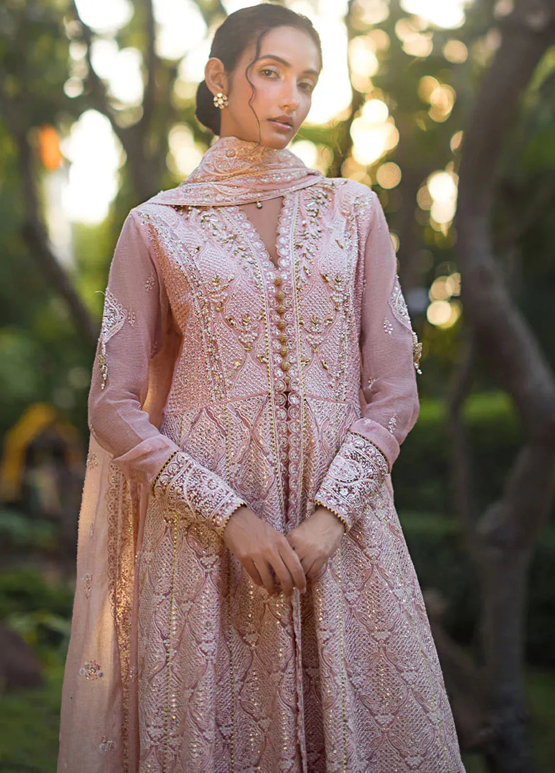 Roohi By Mushq Embroidered Organza Suit Unstitched 4 Piece MQ24R Aanya - Luxury Collection