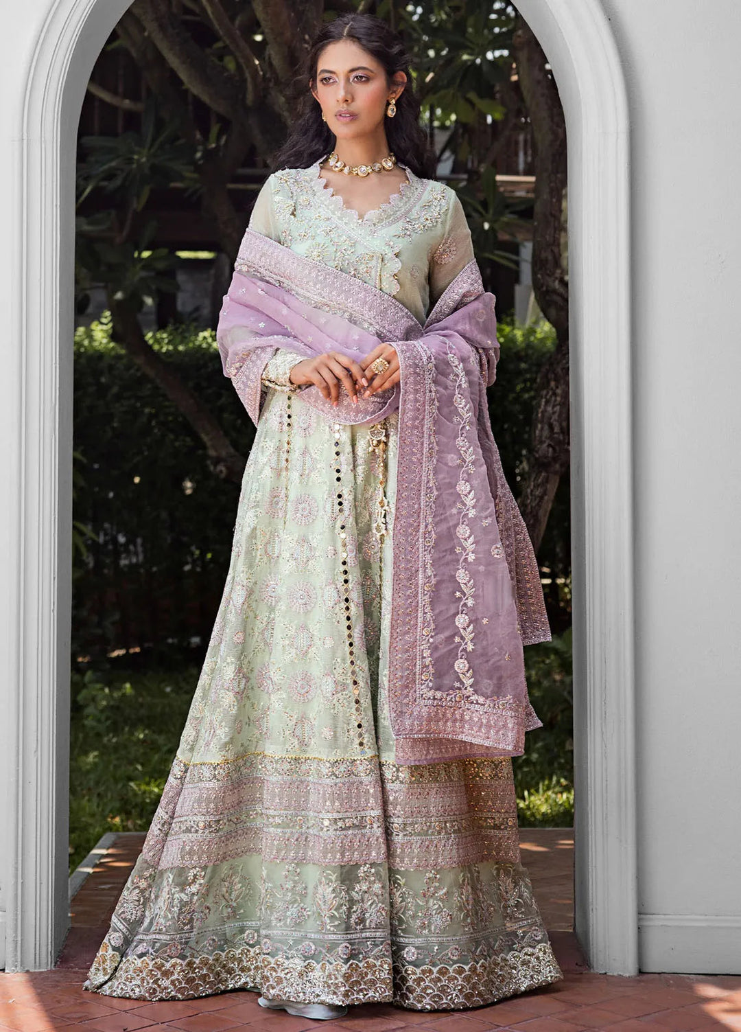 Roohi By Mushq Embroidered Organza Suit Unstitched 4 Piece MQ24R Aara - Luxury Collection