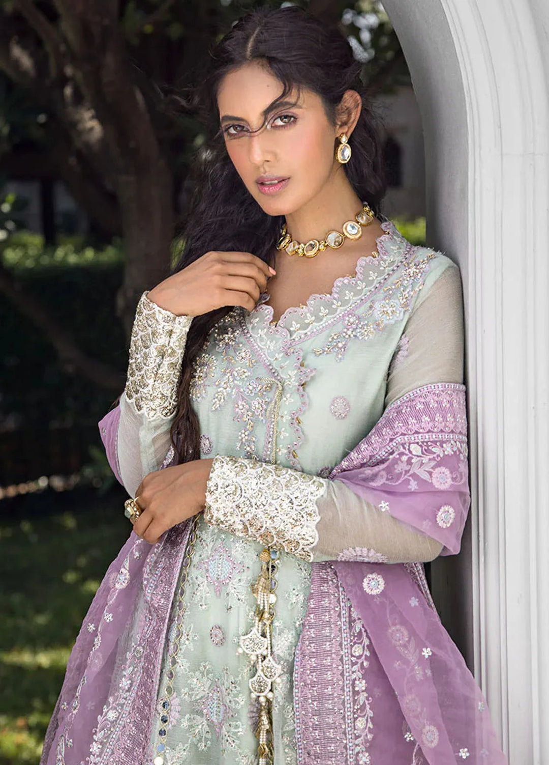 Roohi By Mushq Embroidered Organza Suit Unstitched 4 Piece MQ24R Aara - Luxury Collection