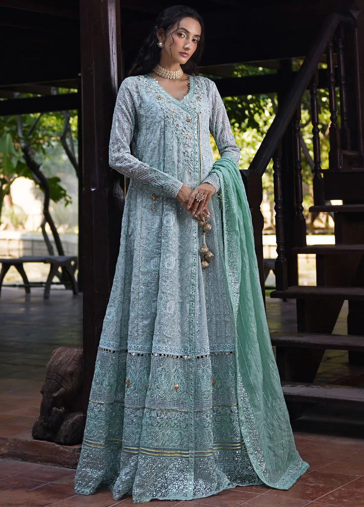 Roohi By Mushq Embroidered Organza Suit Unstitched 4 Piece MQ24R Diya - Luxury Collection