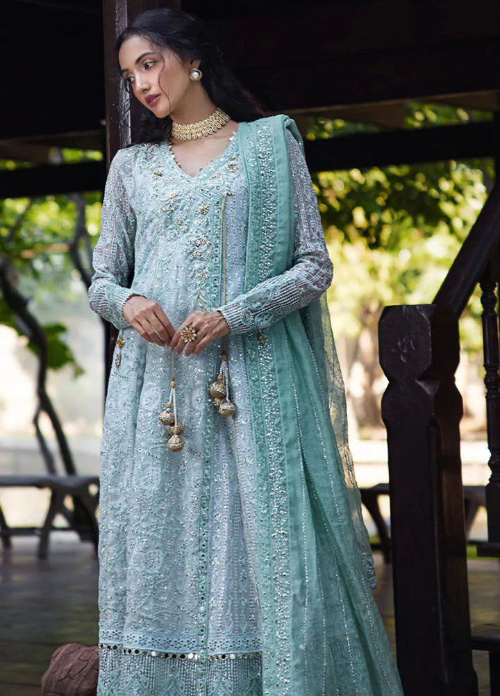 Roohi By Mushq Embroidered Organza Suit Unstitched 4 Piece MQ24R Diya - Luxury Collection