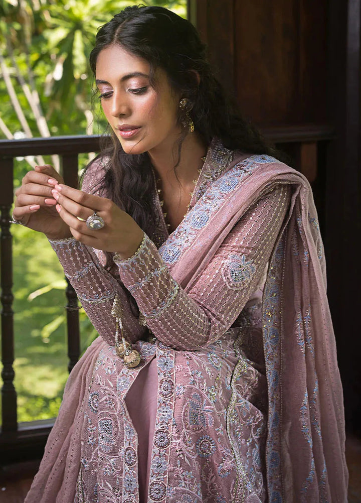 Roohi By Mushq Embroidered Organza Suit Unstitched 4 Piece MQ24R Janvi - Luxury Collection