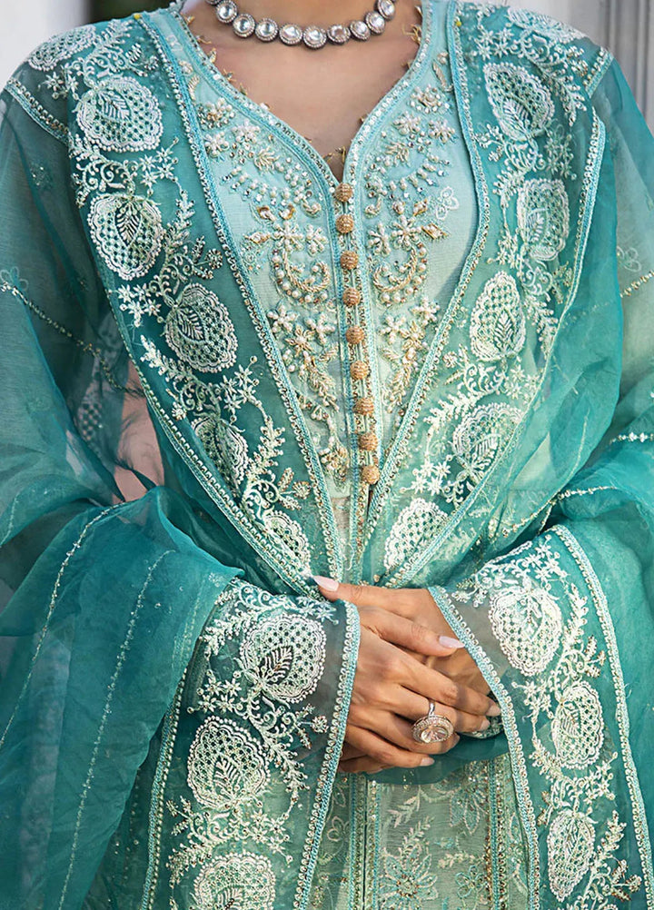 Roohi By Mushq Embroidered Organza Suit Unstitched 4 Piece MQ24R Meera - Luxury Collection