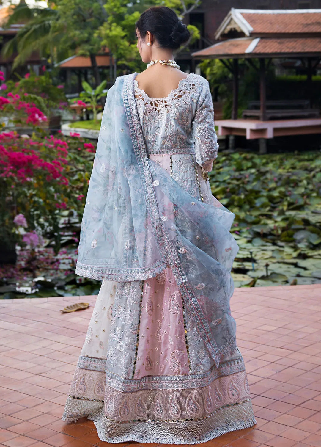 Roohi By Mushq Embroidered Organza Suit Unstitched 4 Piece MQ24R Misha - Luxury Collection