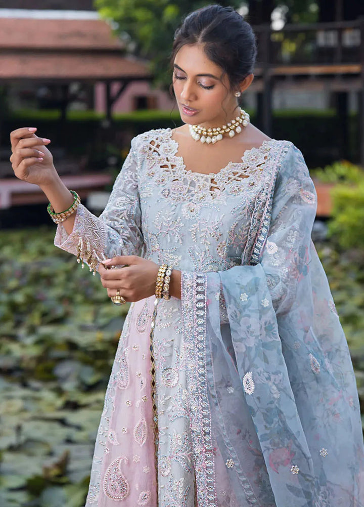 Roohi By Mushq Embroidered Organza Suit Unstitched 4 Piece MQ24R Misha - Luxury Collection