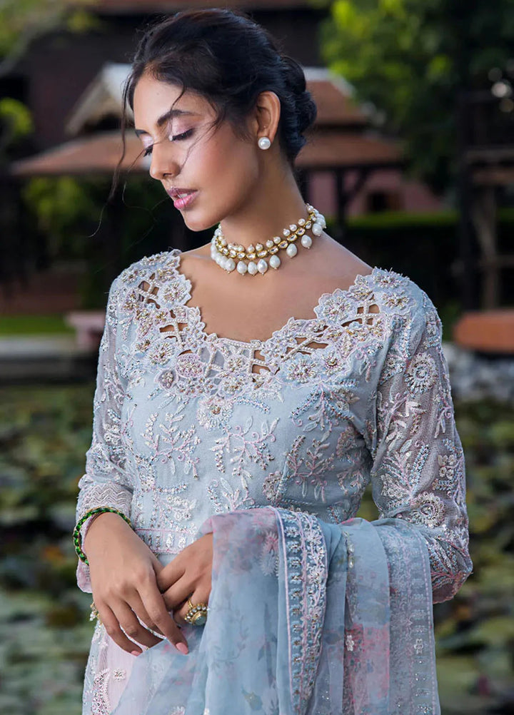 Roohi By Mushq Embroidered Organza Suit Unstitched 4 Piece MQ24R Misha - Luxury Collection