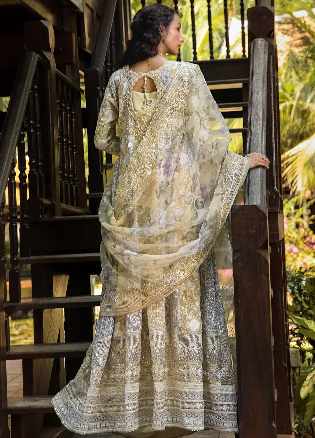 Roohi By Mushq Embroidered Organza Suit Unstitched 4 Piece MQ24R Riya - Luxury Collection