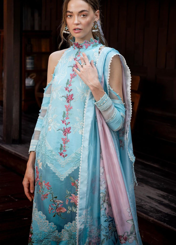 Rosemary And Ruffles By Asifa And Nabeel Embroidered Lawn Suit Unstitched 3 Piece AN24R RRL-01 Utopia - Luxury Summer Collection