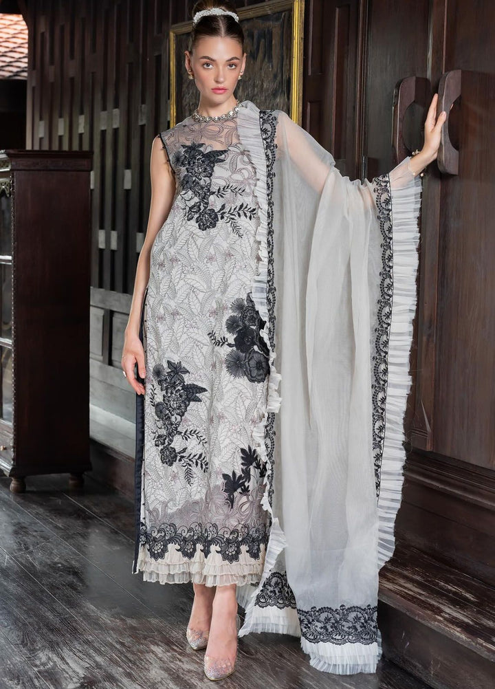 Rosemary And Ruffles By Asifa And Nabeel Embroidered Lawn Suit Unstitched 3 Piece AN24R RRL-02 Aurora - Luxury Summer Collection