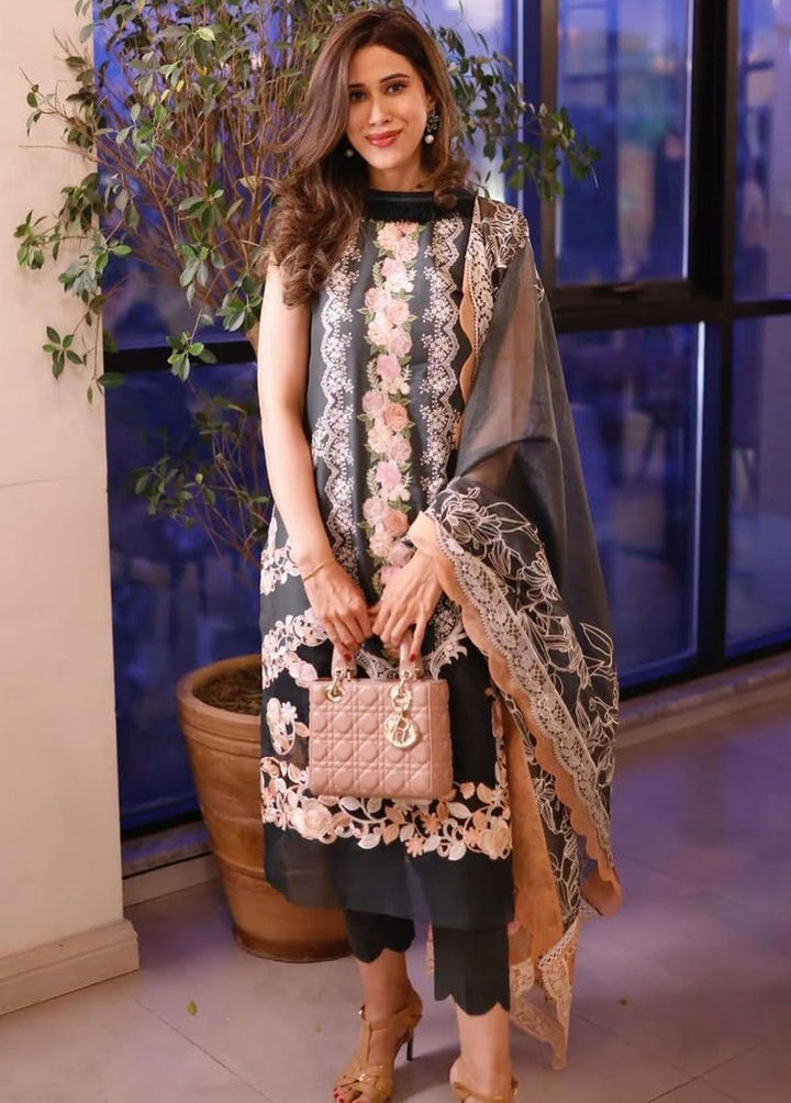 Rosemary And Ruffles By Asifa And Nabeel Embroidered Lawn Suit Unstitched 3 Piece AN24R RRL-03 Charisma - Luxury Summer Collection