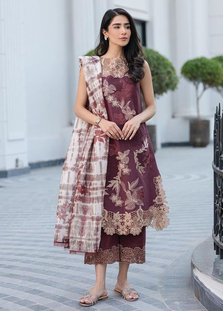 Rosemary And Ruffles By Asifa And Nabeel Embroidered Lawn Suit Unstitched 3 Piece AN24R RRL-04 Sheen - Luxury Summer Collection