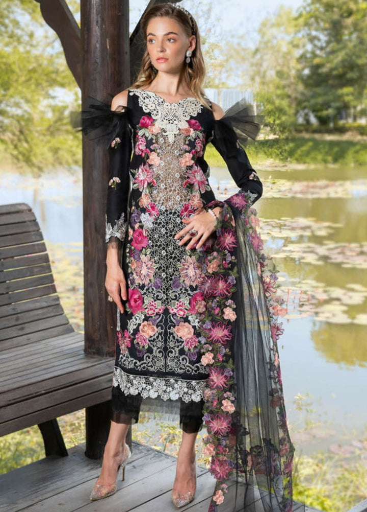 Rosemary And Ruffles By Asifa And Nabeel Embroidered Lawn Suit Unstitched 3 Piece AN24R RRL-06 Euphoria - Luxury Summer Collection