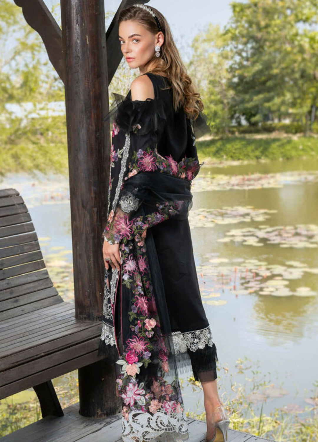 Rosemary And Ruffles By Asifa And Nabeel Embroidered Lawn Suit Unstitched 3 Piece AN24R RRL-06 Euphoria - Luxury Summer Collection