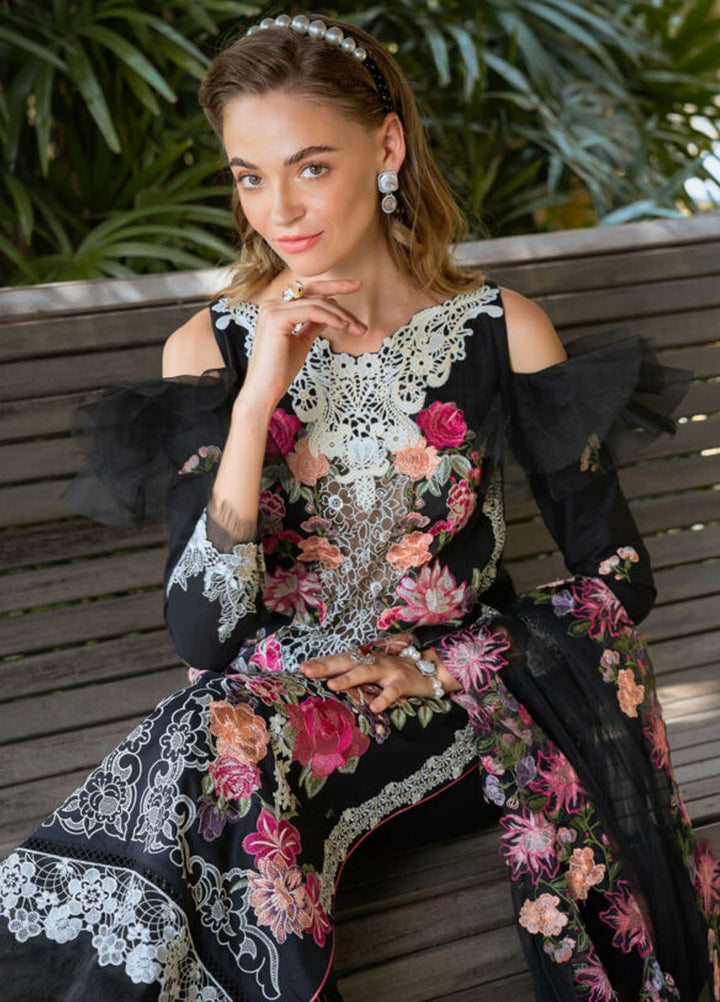 Rosemary And Ruffles By Asifa And Nabeel Embroidered Lawn Suit Unstitched 3 Piece AN24R RRL-06 Euphoria - Luxury Summer Collection