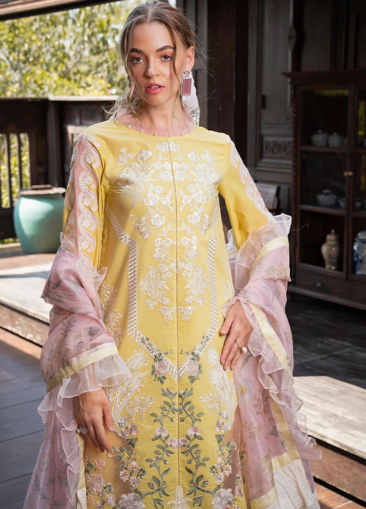 Rosemary And Ruffles By Asifa And Nabeel Embroidered Lawn Suit Unstitched 3 Piece AN24R RRL-08 Essence - Luxury Summer Collection