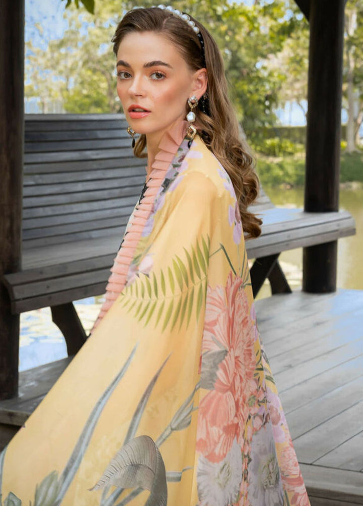 Rosemary And Ruffles By Asifa And Nabeel Embroidered Lawn Suit Unstitched 3 Piece AN24R RRL-09 Mystique - Luxury Summer Collection