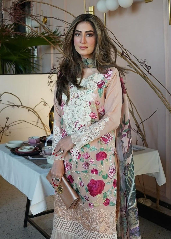 Rosemary And Ruffles By Asifa And Nabeel Embroidered Lawn Suit Unstitched 3 Piece AN24R RRL-10 Botanica - Luxury Summer Collection