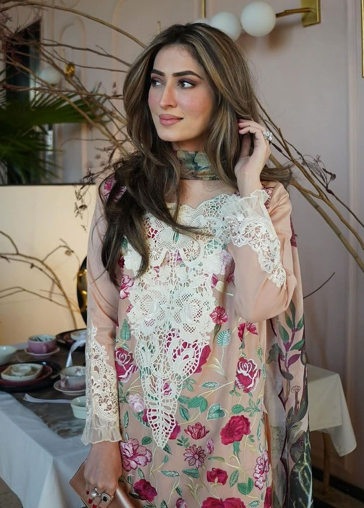 Rosemary And Ruffles By Asifa And Nabeel Embroidered Lawn Suit Unstitched 3 Piece AN24R RRL-10 Botanica - Luxury Summer Collection