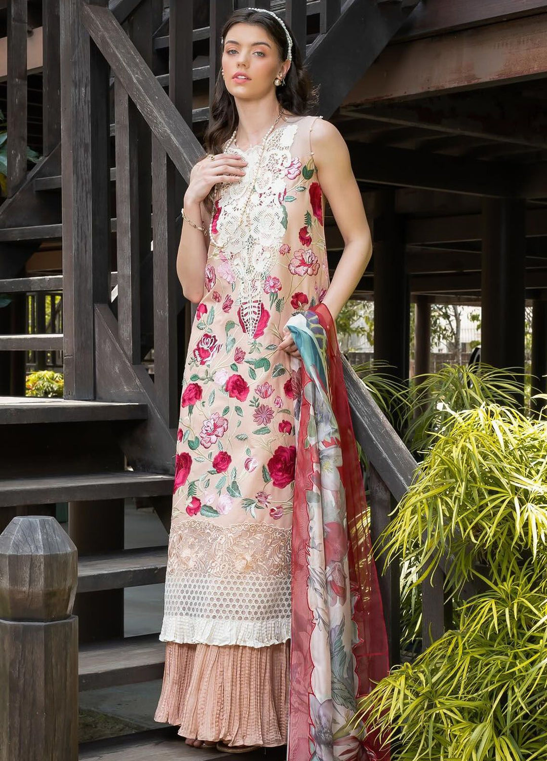 Rosemary And Ruffles By Asifa And Nabeel Embroidered Lawn Suit Unstitched 3 Piece AN24R RRL-10 Botanica - Luxury Summer Collection