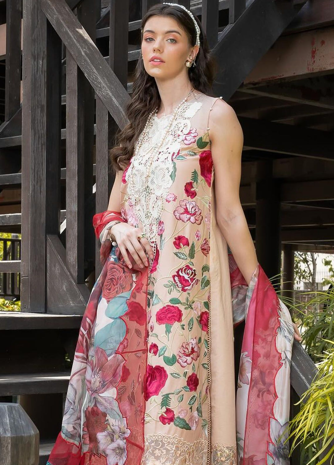 Rosemary And Ruffles By Asifa And Nabeel Embroidered Lawn Suit Unstitched 3 Piece AN24R RRL-10 Botanica - Luxury Summer Collection