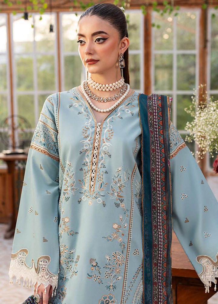 Roses De Feu by Sahane Embroidered Lawn Suits Unstitched 3 Piece SNE25RF CT-22005 Freesia - Summer Collection
