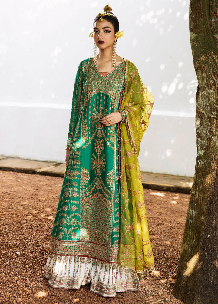 Roshan by Hussain Rehar Embroidered Lawn Suits Unstitched 3 Piece HRR23R Abar - Luxury Collection