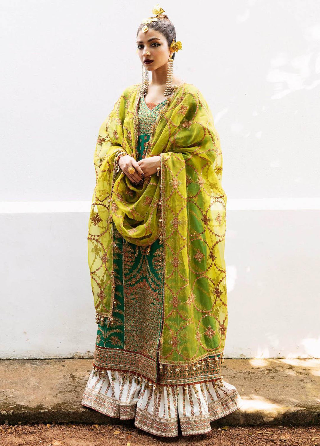 Roshan by Hussain Rehar Embroidered Lawn Suits Unstitched 3 Piece HRR23R Abar - Luxury Collection