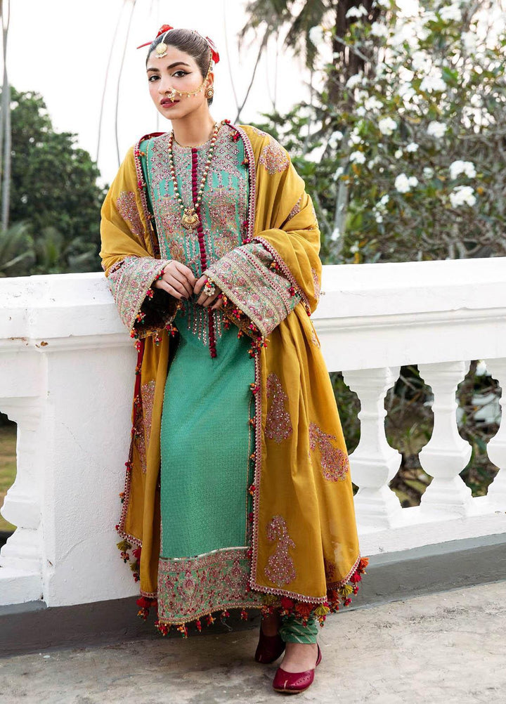 Roshan by Hussain Rehar Embroidered Lawn Suits Unstitched 3 Piece HRR23R Badar - Luxury Collection