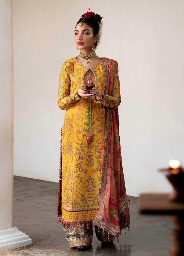 Roshan by Hussain Rehar Embroidered Lawn Suits Unstitched 3 Piece HRR23R Bahaar - Luxury Collection