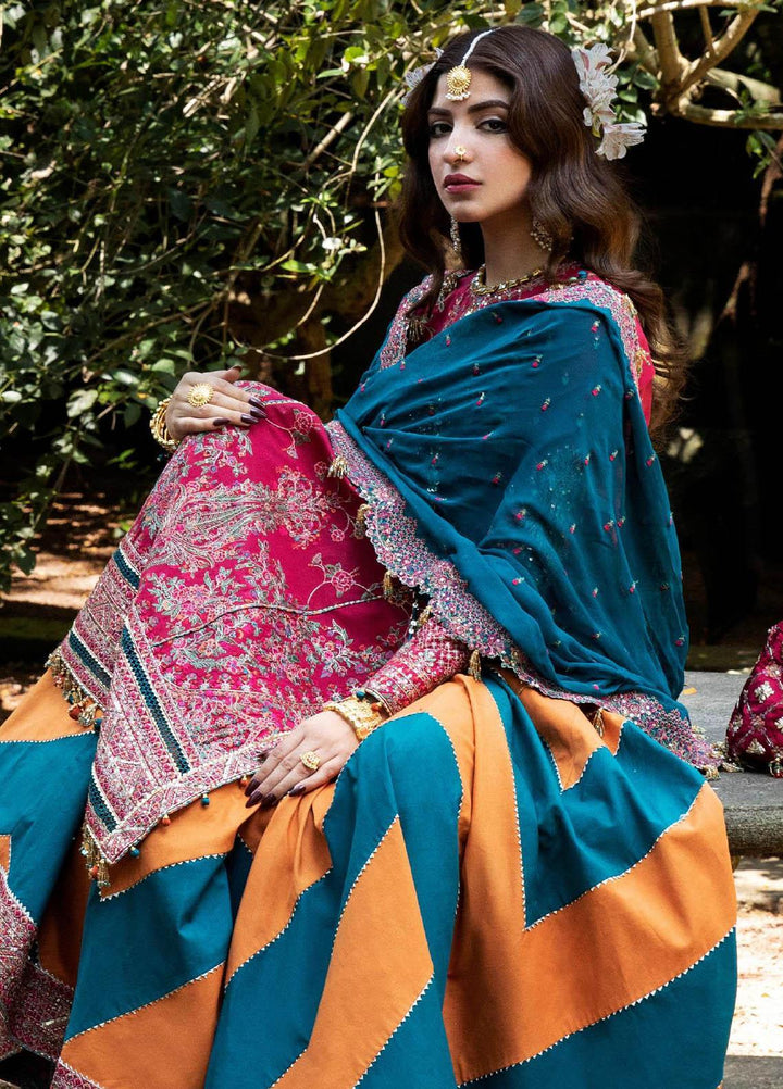 Roshan by Hussain Rehar Embroidered Lawn Suits Unstitched 3 Piece HRR23R Kaner - Luxury Collection