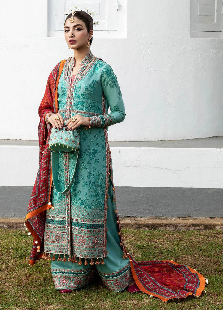 Roshan by Hussain Rehar Embroidered Lawn Suits Unstitched 3 Piece HRR23R Sosaan - Luxury Collection