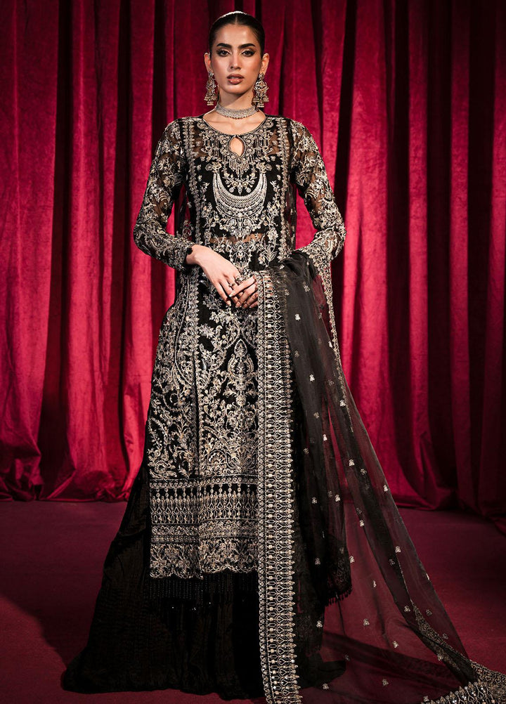 Roshnai By Shazme Embroidered Organza Suits Unstitched 4 Piece SHZ23R SH 01 Nihal - Wedding Collection