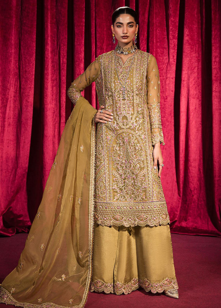 Roshnai By Shazme Embroidered Organza Suits Unstitched 4 Piece SHZ23R SH 05 Aysel - Wedding Collection