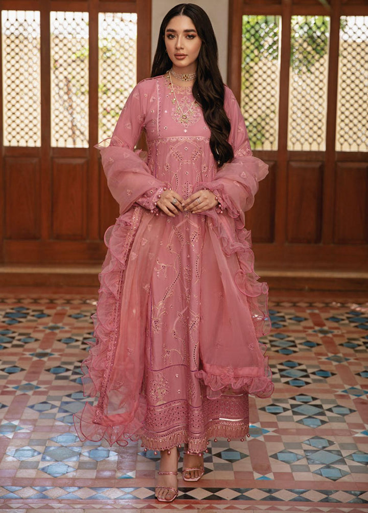 Rouche Embroidered Chikankari Suits Unstitched 3 Piece RCH21CH D-02 - Winter Collection