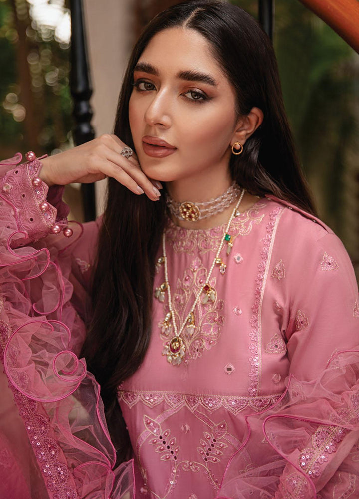 Rouche Embroidered Chikankari Suits Unstitched 3 Piece RCH21CH D-02 - Winter Collection