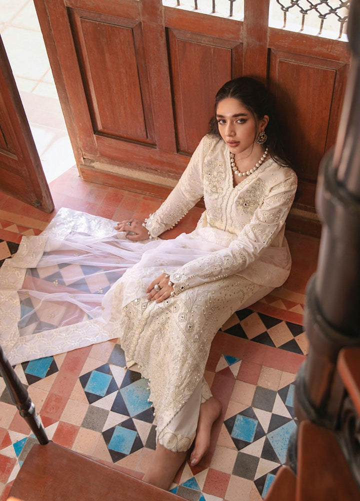 Rouche Embroidered Chikankari Suits Unstitched 3 Piece RCH21CH D-05 - Winter Collection