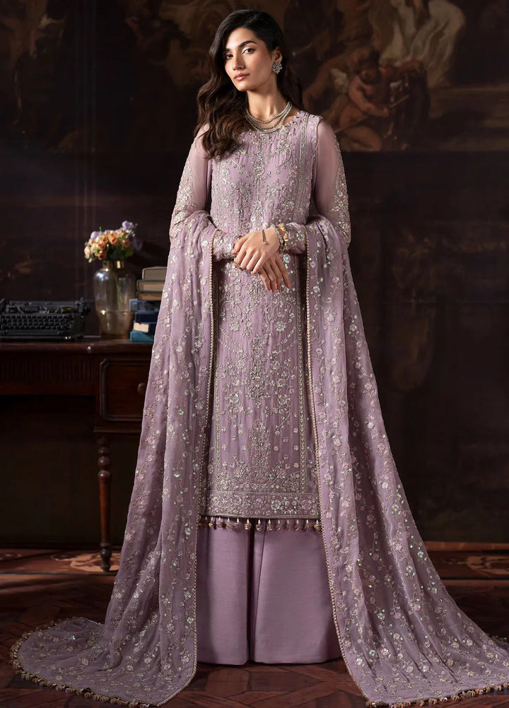 Rouge by Zarif Embroidered Chiffon Suits Unstitched 3 Piece ZR25UF ZRW 05 Florence - Wedding Collection