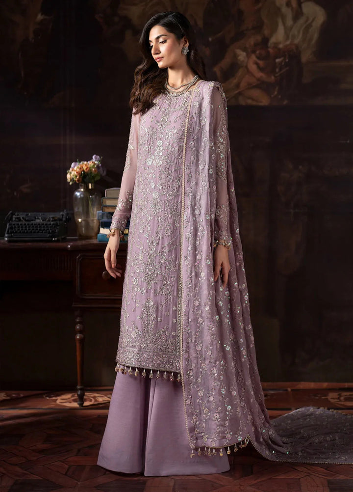 Rouge by Zarif Embroidered Chiffon Suits Unstitched 3 Piece ZR25UF ZRW 05 Florence - Wedding Collection