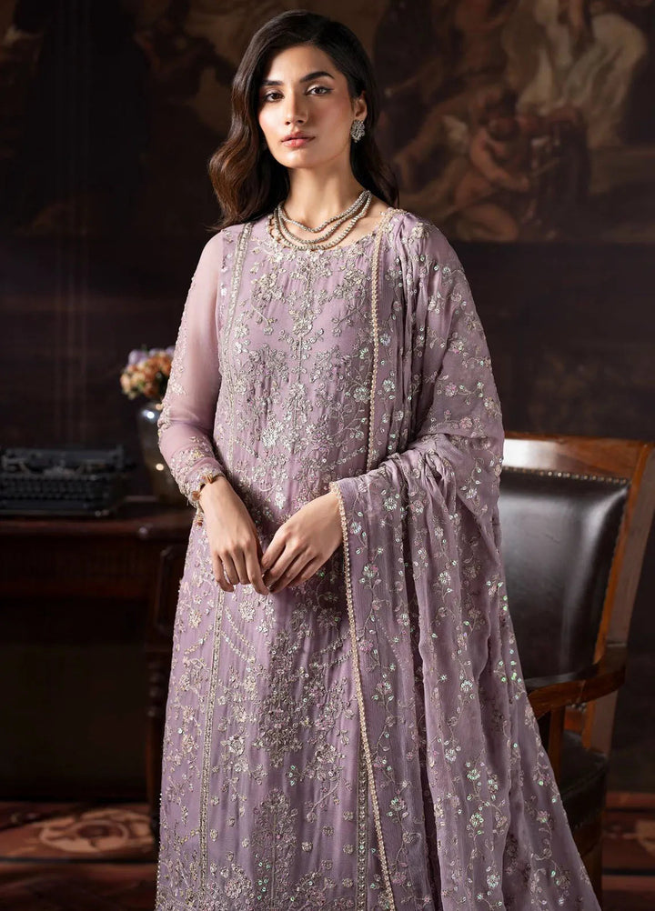 Rouge by Zarif Embroidered Chiffon Suits Unstitched 3 Piece ZR25UF ZRW 05 Florence - Wedding Collection