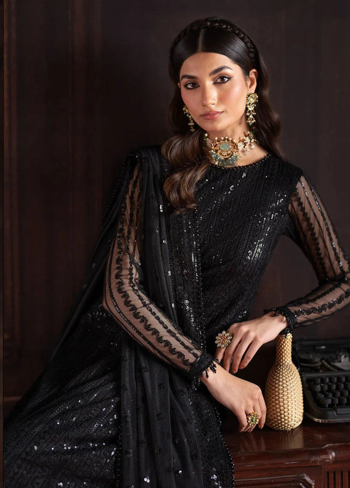 Rouge by Zarif Embroidered Net Suits Unstitched 3 Piece ZR25UF ZRW 06 Frances - Wedding Collection