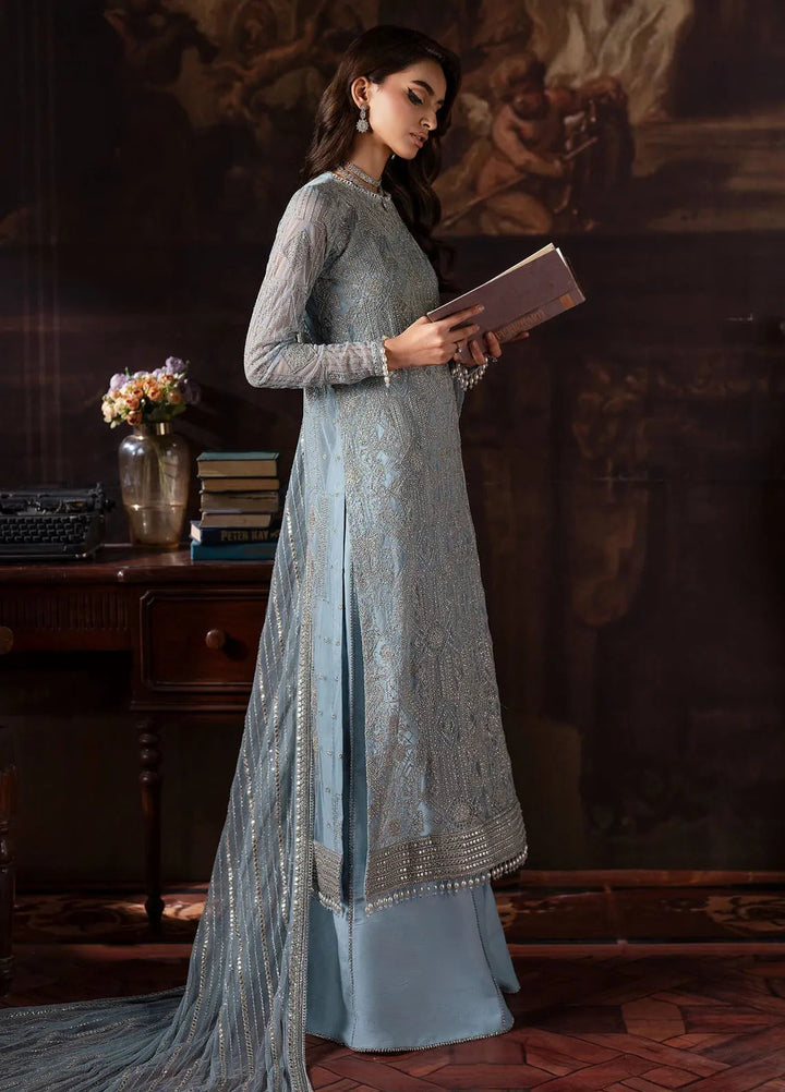 Rouge by Zarif Embroidered Net Suits Unstitched 3 Piece ZR25UF ZRW 07 Cynthia - Wedding Collection