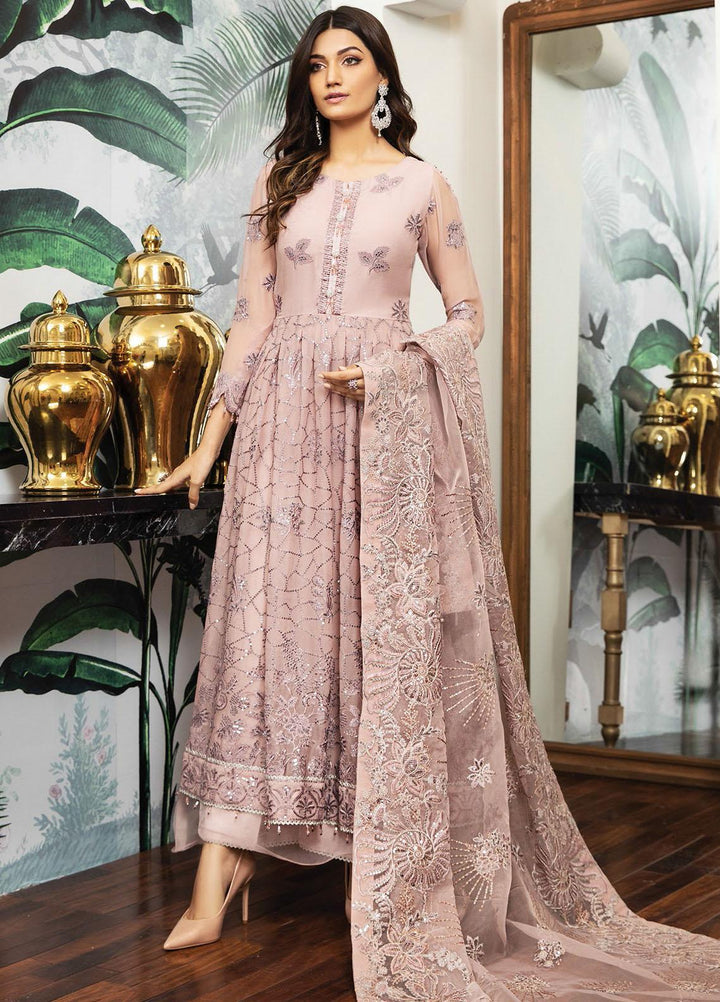 Alizeh Fashion by Bilal Embroidery Embroidered Chiffon Suits Unstitched 3 Piece AFB21RD D-01 SIRENE - Luxury Collection