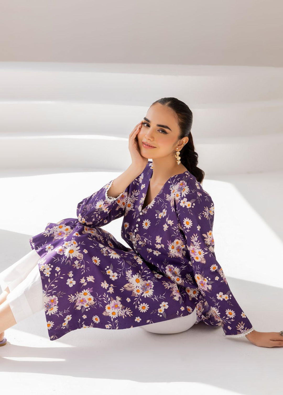 Esra Fashion Pret Printed Cambric Kurti ETK-23-06