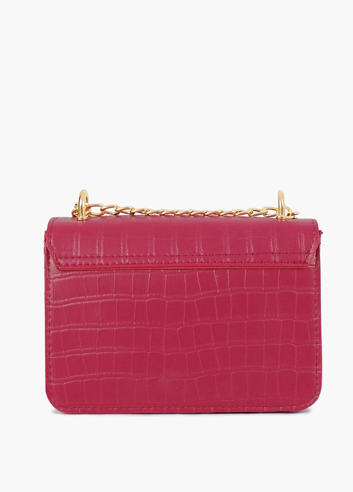 RTW Creation    Bag RTW23CB Burgundy mini chain-handle cross-body bag MCHC-02 - Women Cross Body Bags