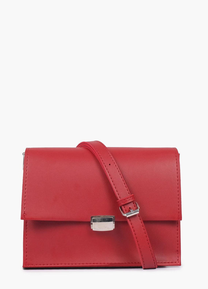 RTW Creation    Bag RTW23CB Maroon top-handle mini cross-body bag MCBN-03 - Women Cross Body Bags