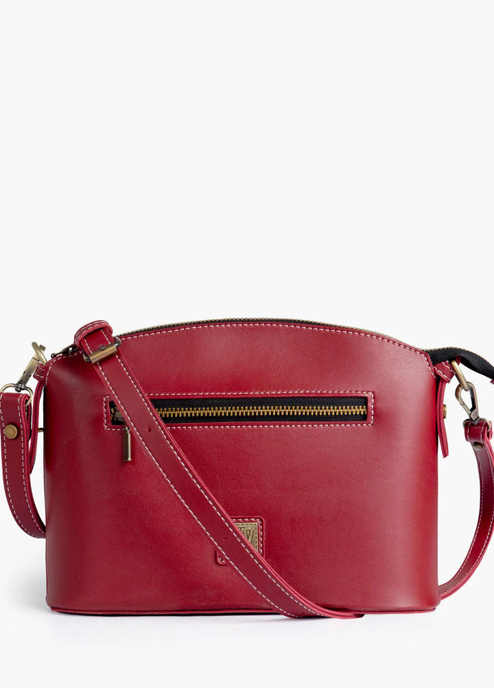 RTW Creation    Bag RTW23CB Maroon dome cross-body bag DCB-10 - Women Cross Body Bags