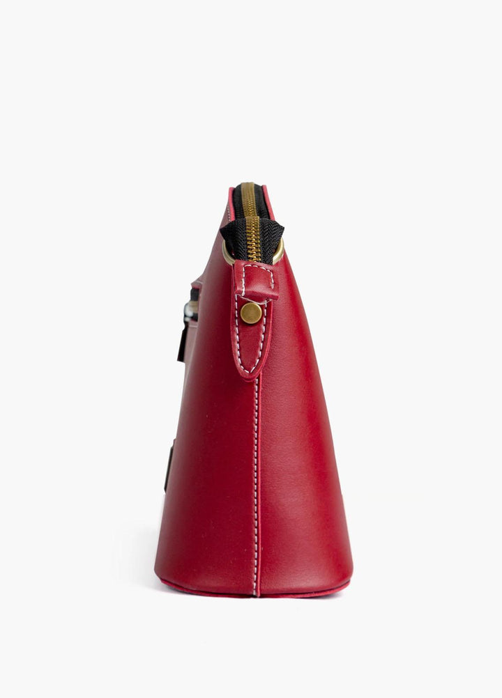 RTW Creation    Bag RTW23CB Maroon dome cross-body bag DCB-10 - Women Cross Body Bags